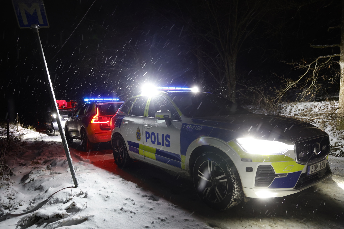 Polisen larmades om händelsen innan klockan 22 på fredagskvällen. Foto: Adam Ihse/TT