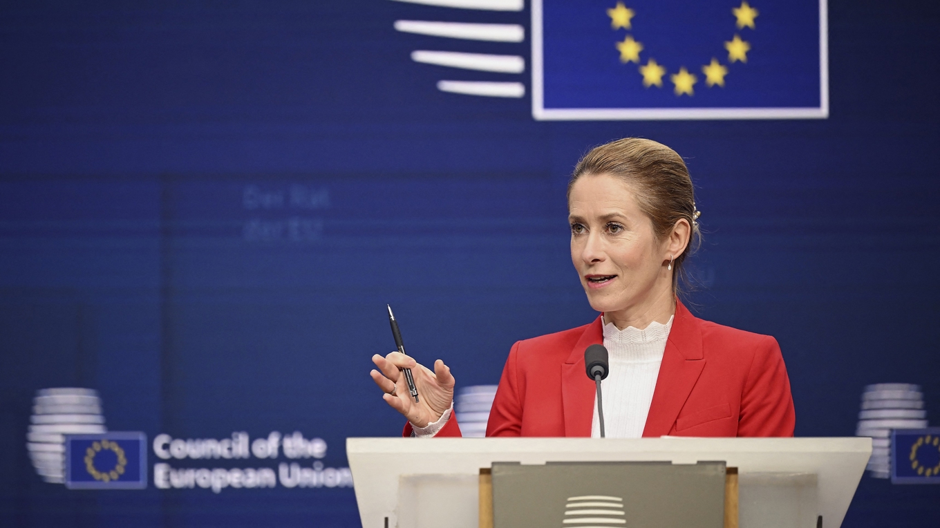 Kaja Kallas, EU:s representant i utrikes och säkerhetsfrågor, godkänner alla sanktioner. Foto: Nicolas Tucat/AFP via Getty Images