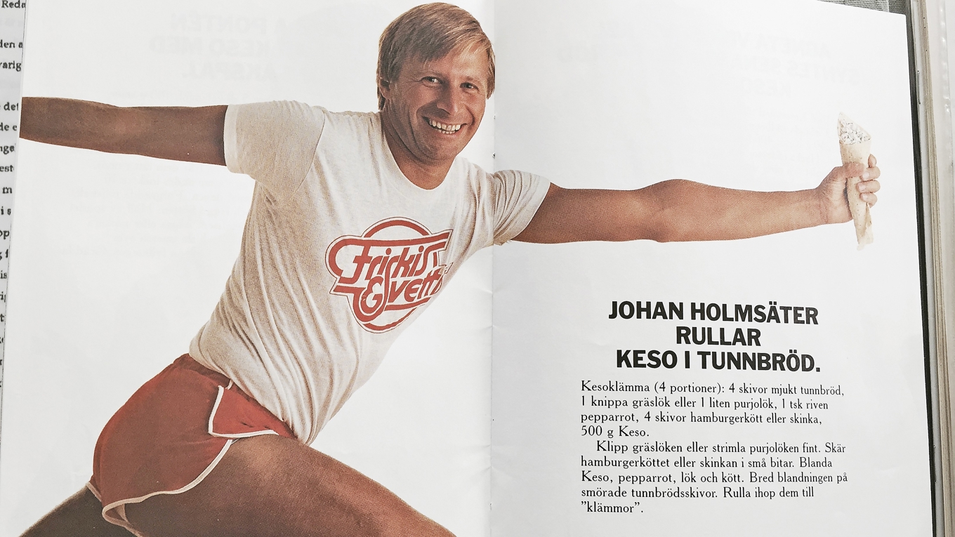 När Friskis&Svettis var som hetast runt 1980 gjorde jag reklam för bland annat Keso.
Fantastiskt att jag fortfarande får göra kändisreklam. Foto: Mats Janson