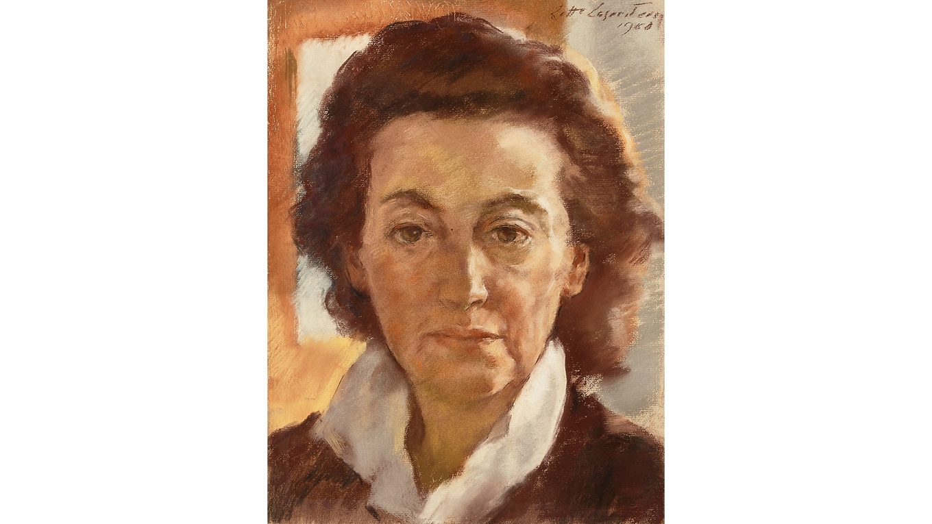 Självporträtt av Lotte Laserstein. Laserstein är känd för sina porträtt, men hon målade även landskap och stilleben. Foto: Pressbild