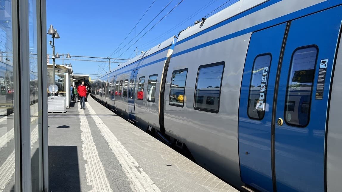 Trots störningar i form av spårspring och dåligt väder kom många tåg fram i tid under det gångna året. Foto: Sofia Drevemo