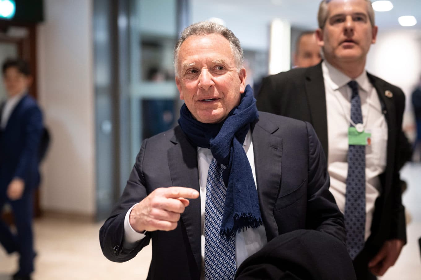 Trump-sändebudet Steve Witkoff i Davos på tisdagen. Foto: Gian Ehrenzeller /AP/TT