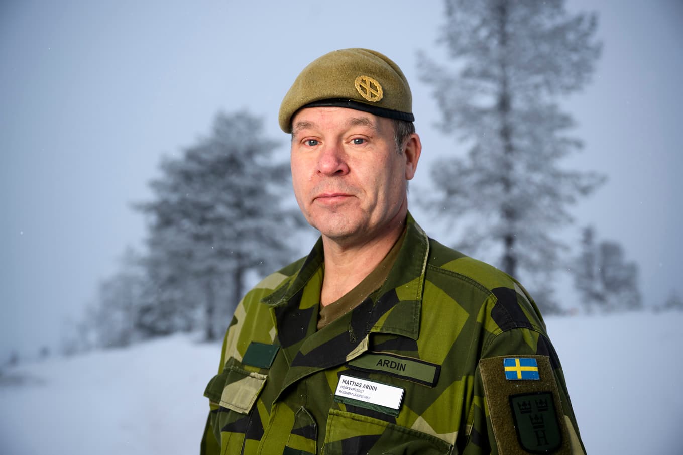 Rikshemvärnschef Mattias Ardin. Foto: Henrik Montgomery/TT