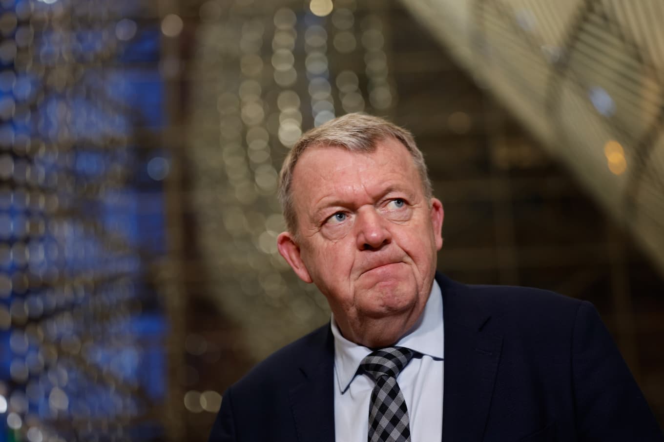 Danmarks utrikesminister Lars Løkke Rasmussen i Bryssel vid torsdagens ministermöte. Foto: Geert Vanden Wijngaert/AP/TT