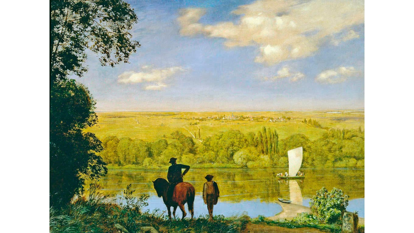 ”Vi är ingenting; det vi söker är allt”, skriver Hölderlin. Målning av Hans Thoma (1839–1924). Foto: Wikimedia Commons