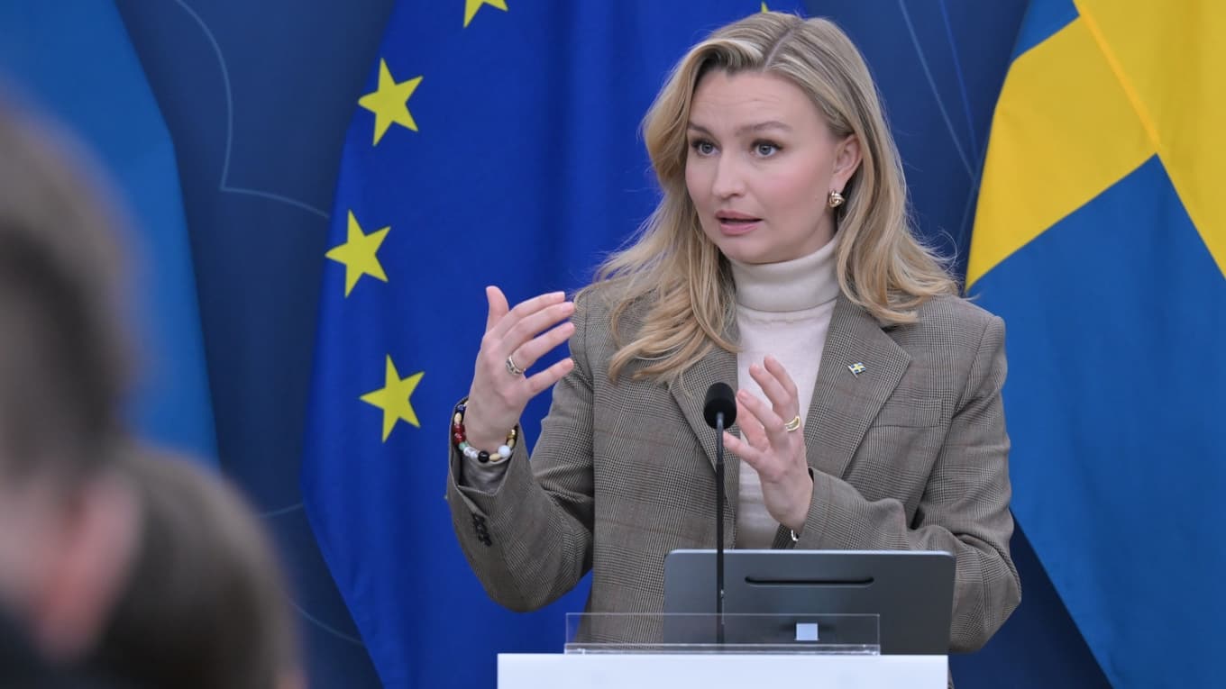 Energiminister Ebba Busch är starkt kritisk mot EU-förslaget. Foto: Roger Sahlström.