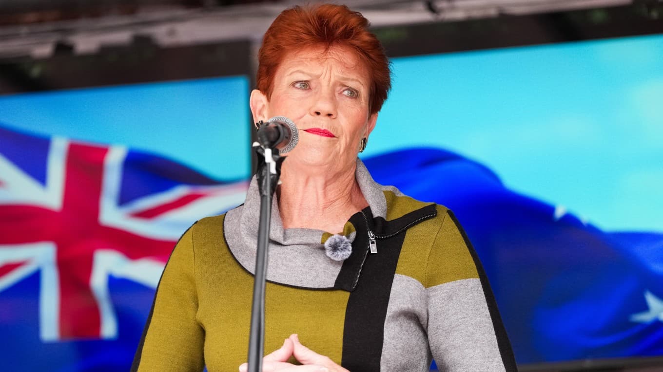 Australiska One Nation, som leds av Pauline Hanson, går om Koalitionen i opinionen. Foto: Asanka Ratnayake/Getty Images