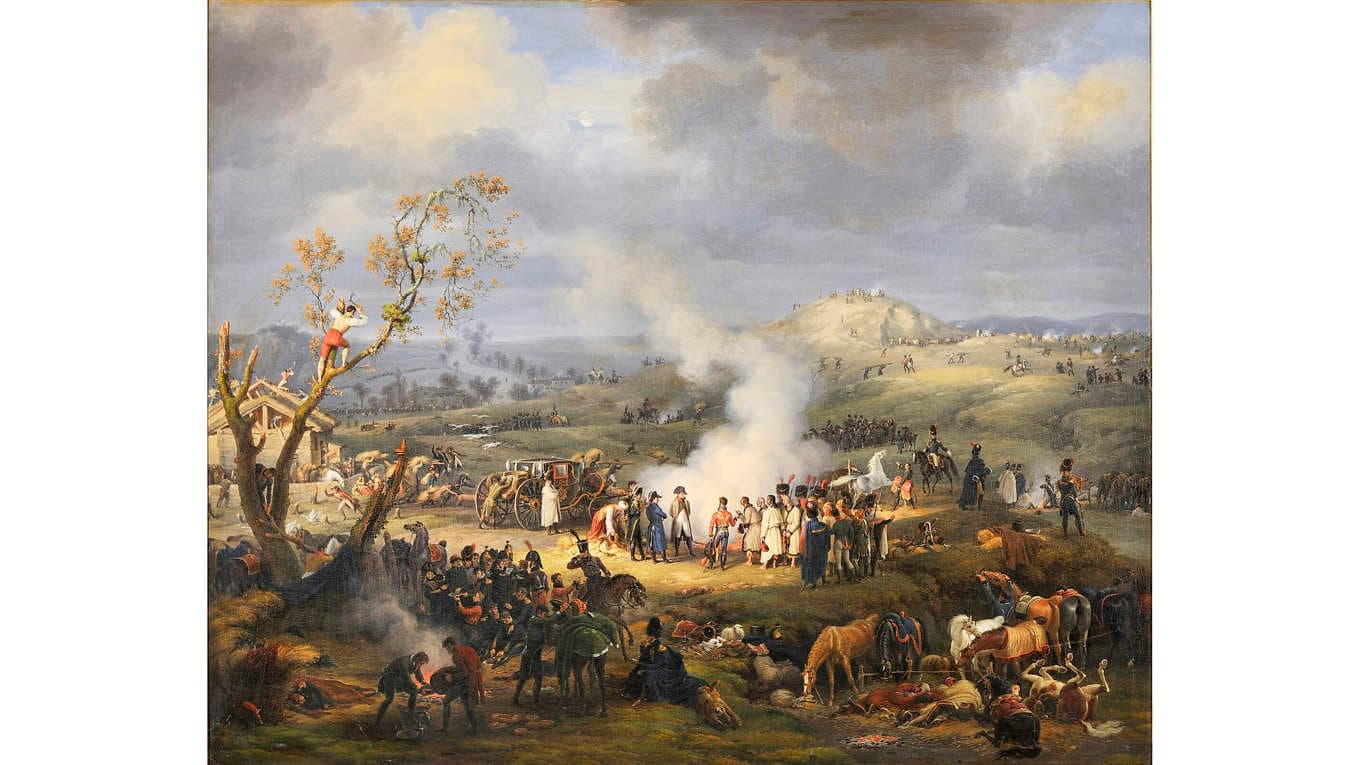 Motiv från slaget vid Austerlitz, målat 1808 av Louis-François Lejeune. Foto: Wikimedia Commons