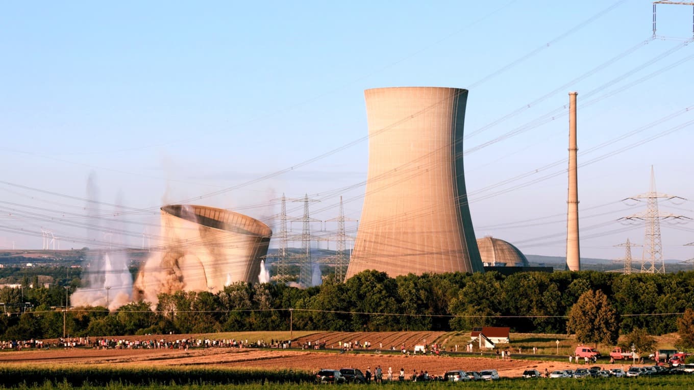 Rivning av det tyska kärnkraftverket Grafenrheinfeld. Foto: Jan Hendrik/Shutterstock