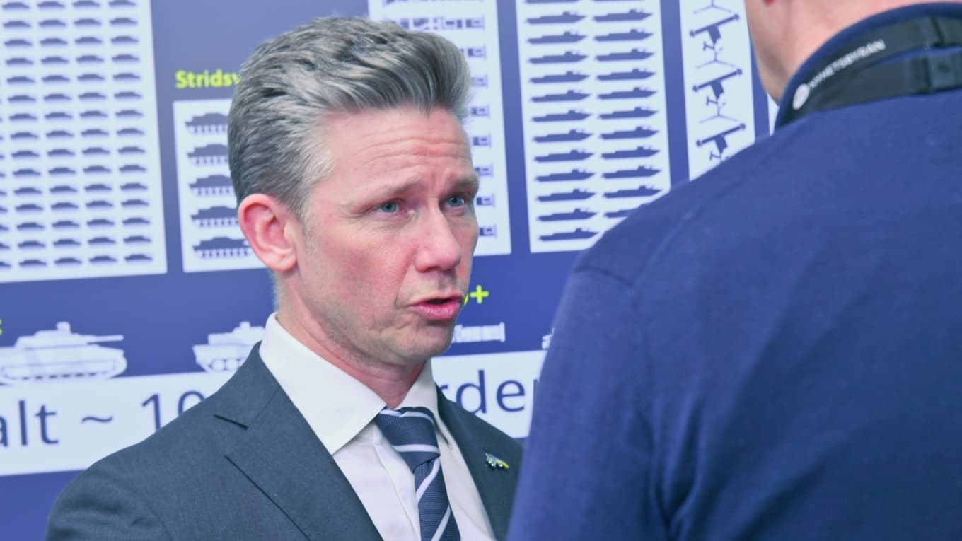 Sverige presenterar sitt 21:a militära stödpaket till Ukraina, värt nära 12,9 miljarder kronor. Foto: Adam Strand