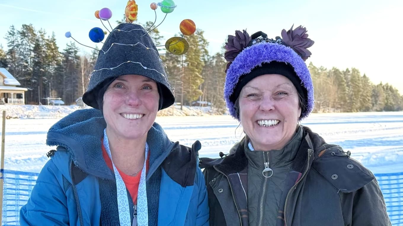 Eva Klockar och Katarina Klockar Wählby. Foto: Vansbrosimningen
