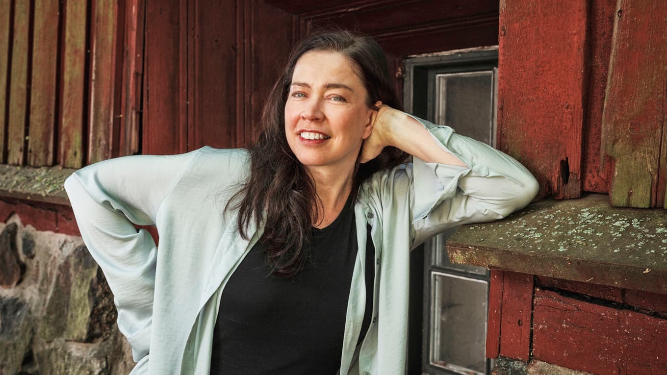 Marie Lundström tilldelas Harry Martinson-priset. Hon tar emot priset i Jämshög, författaren Harry Martinsons hemtrakter, i maj.
Foto: Olofströms kommun