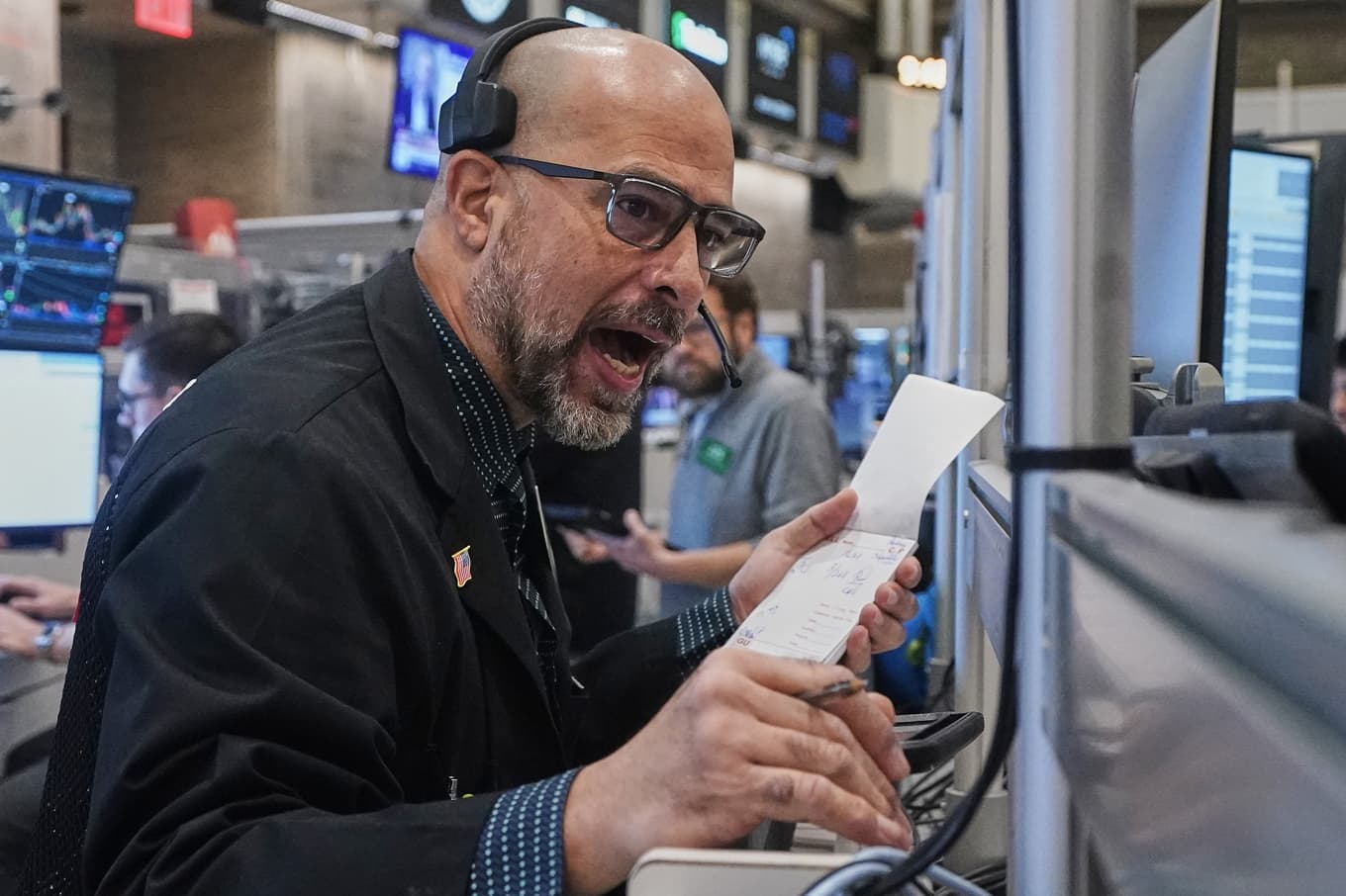 Mest dystert på Wall Street. Bilden är tagen 10 februari. Foto: Richard Drew /AP/TT