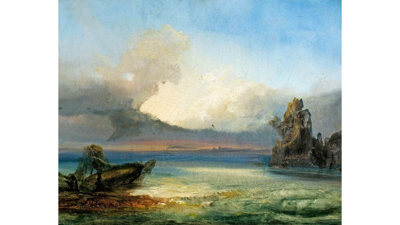 Ensam med elementen kommer vi närmare oss själva. Målning av James Baker Pyne (1800–1870). Foto: National Museum in Warsaw/Wikimedia Commons