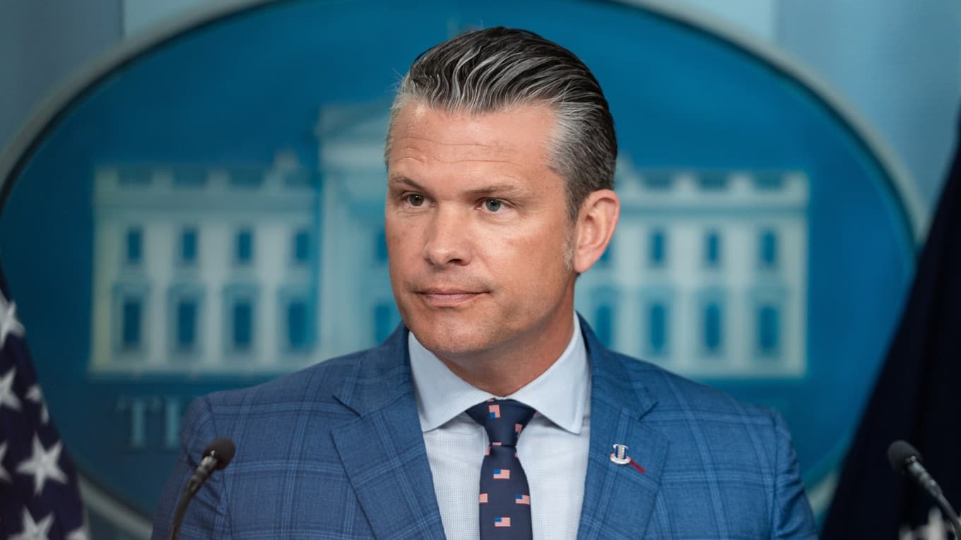 USA:s krigsminister, Pete Hegseth. Foto: Madalina Kilroy