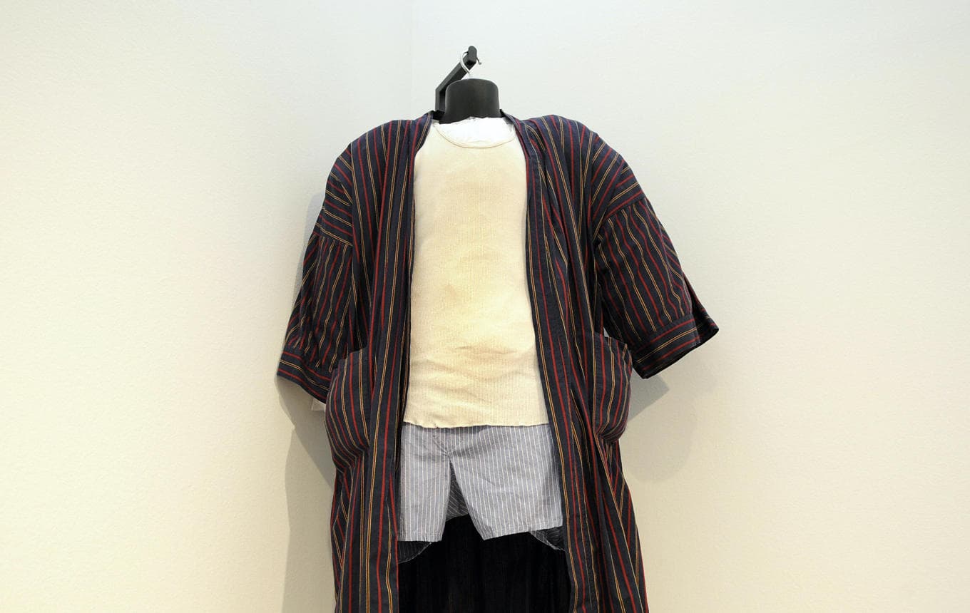 En känd outfit som bars av skådespelaren James Gandolfini, som Tony Soprano i den numera klassiska tv-serien ”Sopranos”. Foto: Timothy A. Clary/AFP via Getty Images