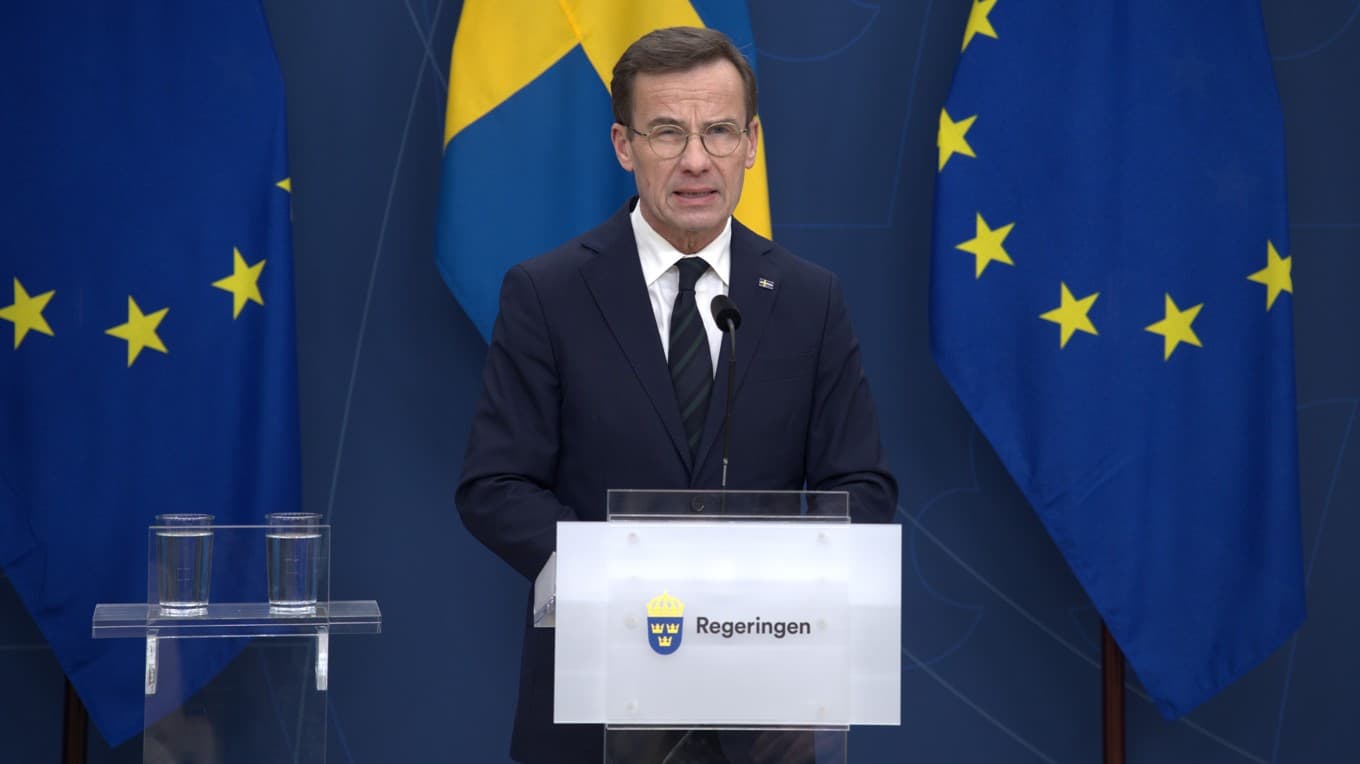 Statsminister Ulf Kristersson (M). Foto: Roger Sahlström