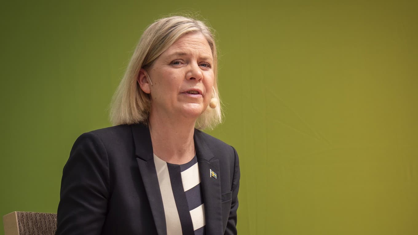 S-ledaren Magdalena Andersson. Foto: Bilbo Lantto