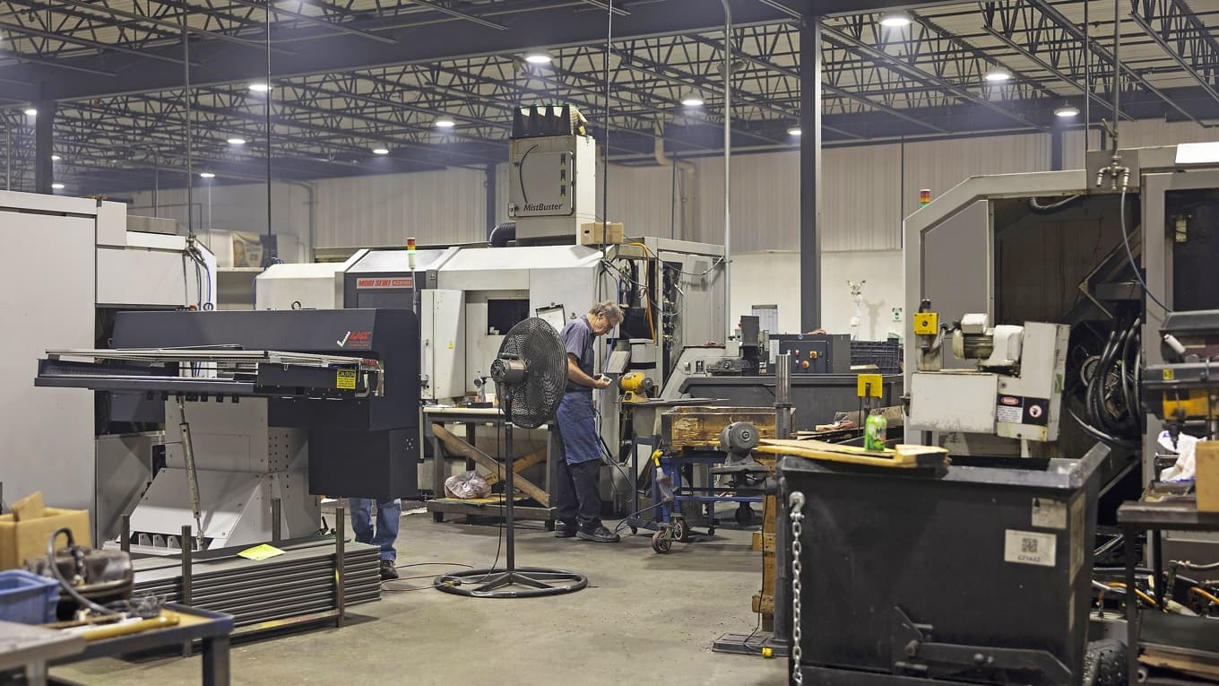 Företaget K-Manufacturings fabrik i den lilla staden Dayton i Minnesota. Foto: Jenn Ackerman
