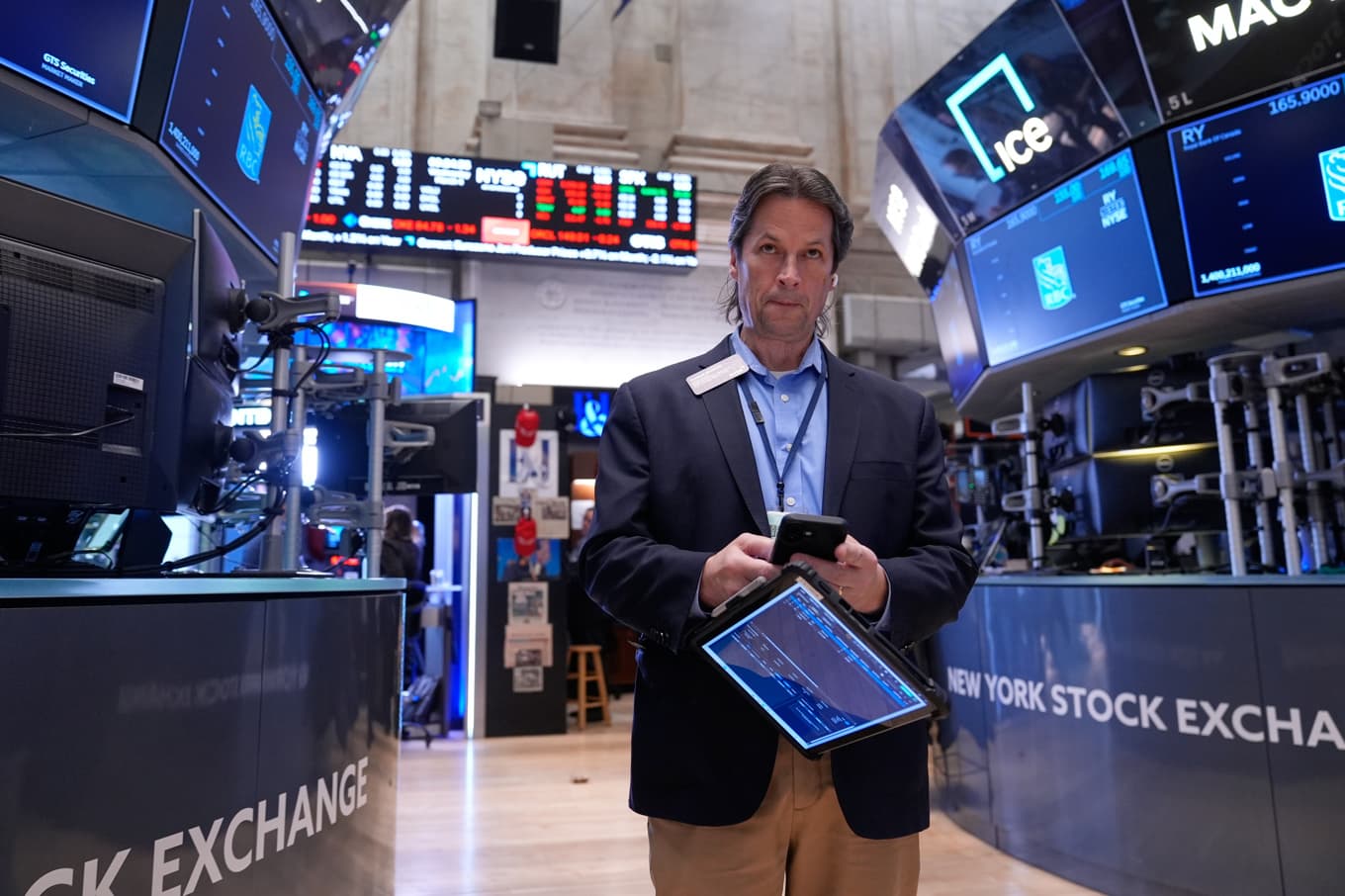 Handlarna på New York-börsen hade stigande kurser att hantera på onsdagen. Foto: Seth Wenig/AP/TT