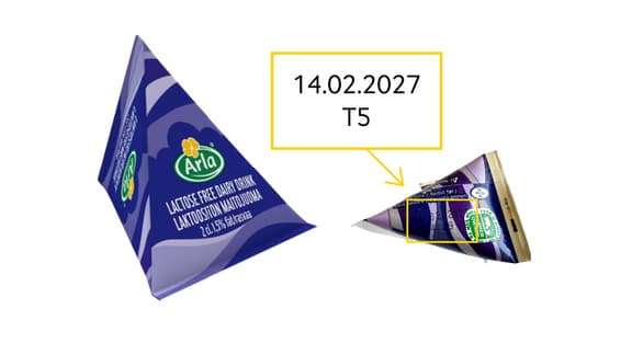 Produkten som Arla återkallar. Foto: Arla/Pressbild