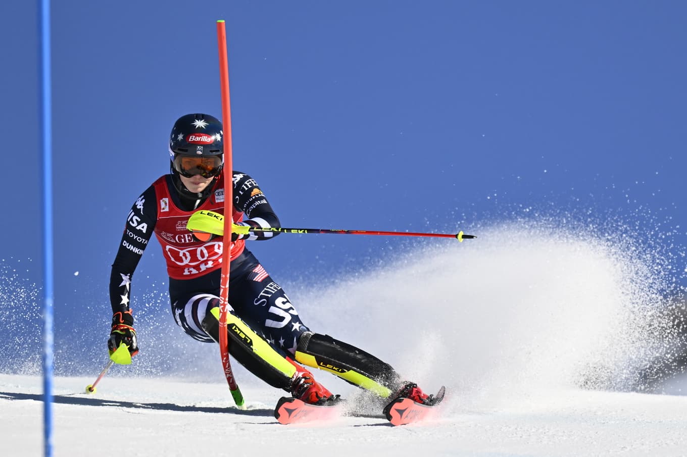 Mikaela Shiffrin, USA, tog sin åttonde världscupseger i Åre. Foto: Pontus Lundahl/TT