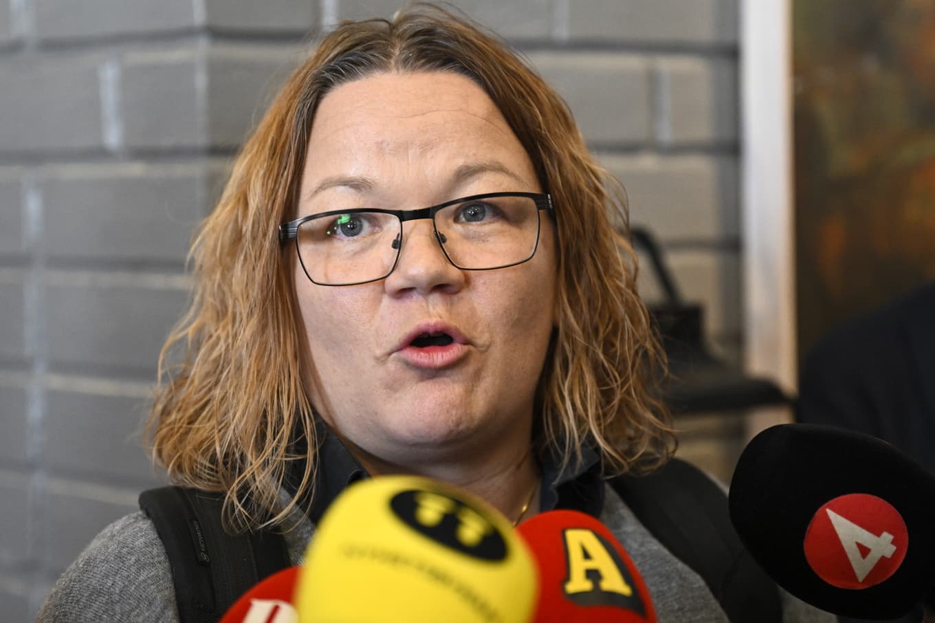 Cecilia Rönn (L). Bild från i fredags. Foto: Fredrik Sandberg/TT