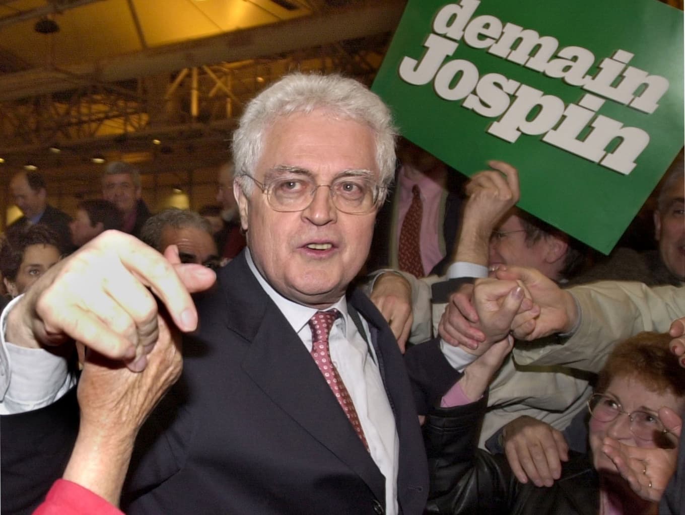 Frankrikes dåvarande premiärminister och presidentkandidat Lionel Jospin under sin valkampanj 2002. Arkivbild. Foto: Bob Edme/AP/TT