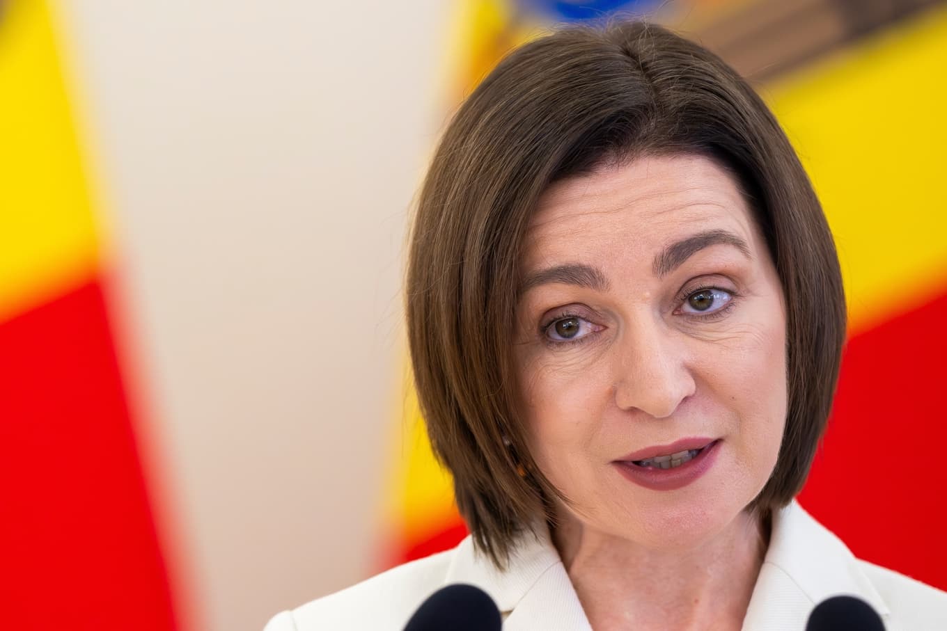 Moldaviens president Maia Sandu. Arkivbild. Foto: Mindaugas Kulbis/AP/TT