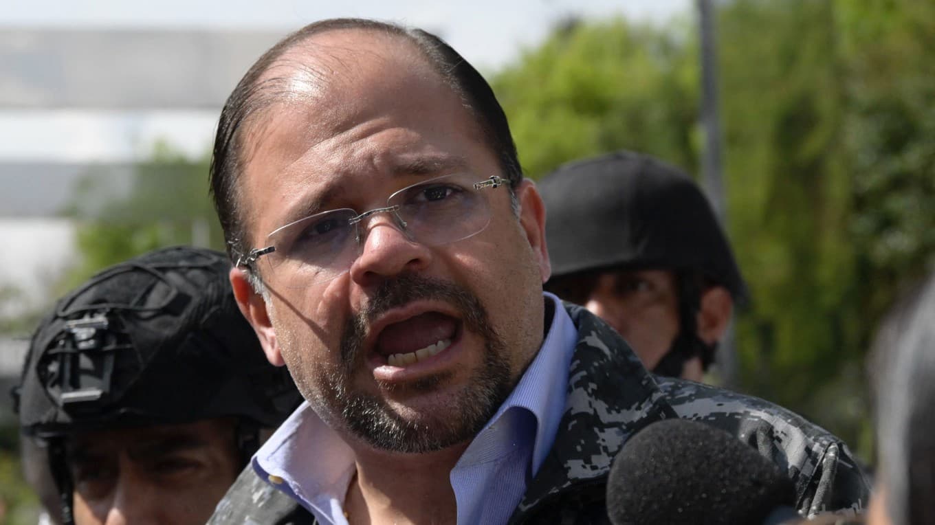 John Reimberg, Ecuadors inrikesminister. Foto: Rodrigo Buendia/AFP via Getty Images