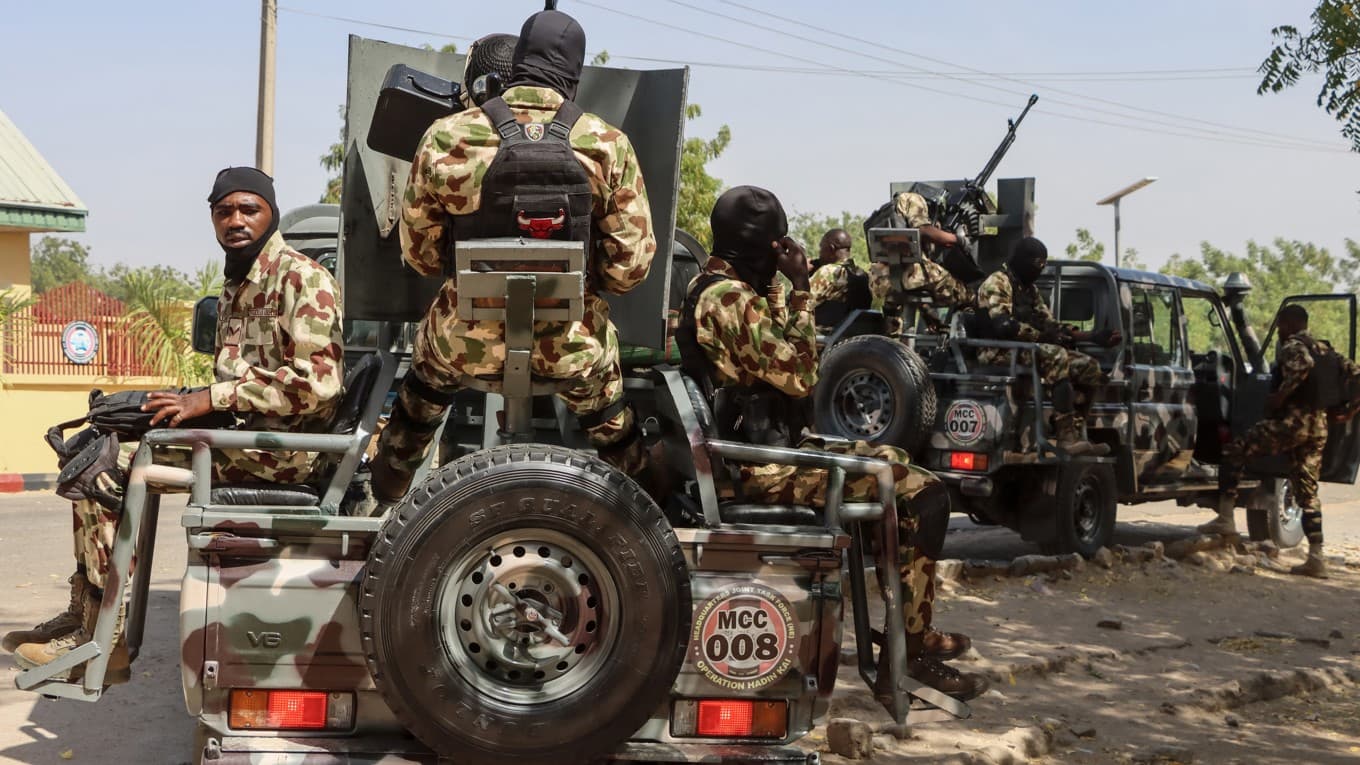 Nigerianska soldater i Maiduguri i Nigeria. Foto: Audu Marte/AFP via Getty Images