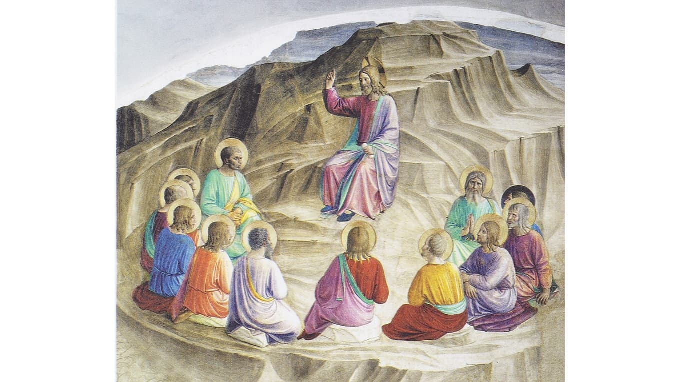 Mycket finns att upptäcka i Bibeln, också sådant som blivit självklart för oss, som Jesu bergspredikan. Målning av Fra Angelico (1397–1455). Foto: Wikimedia Commons