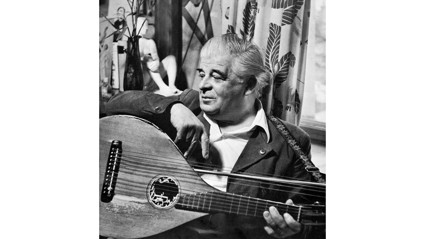 Evert Taube, fotograferad 1953 av K.W. Gullers. Foto: Wikimedia Commons