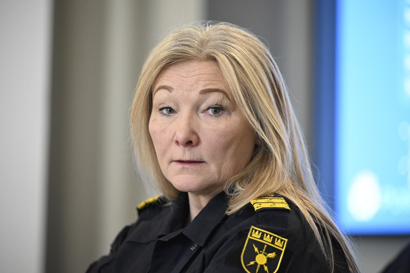 Malin Nygren, chef för nationellt bombdatacenter. Foto: Jessica Gow/TT