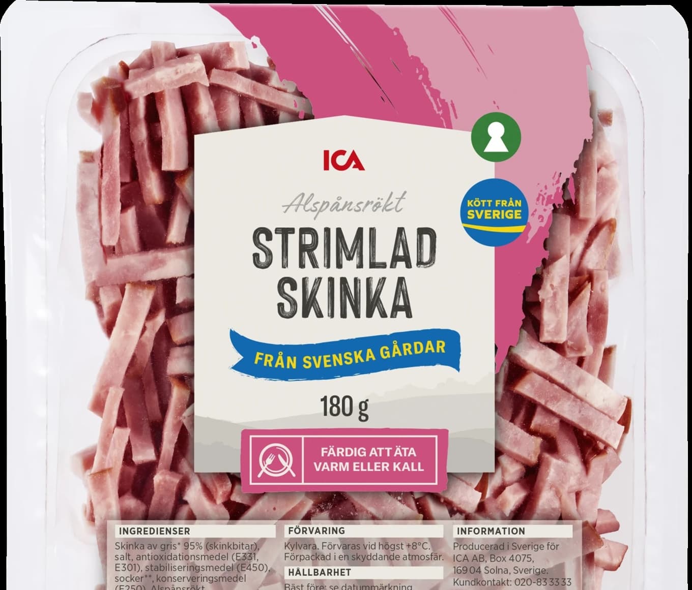 Ica återkallar felmärkt skinka. Pressbild. Foto: Ica