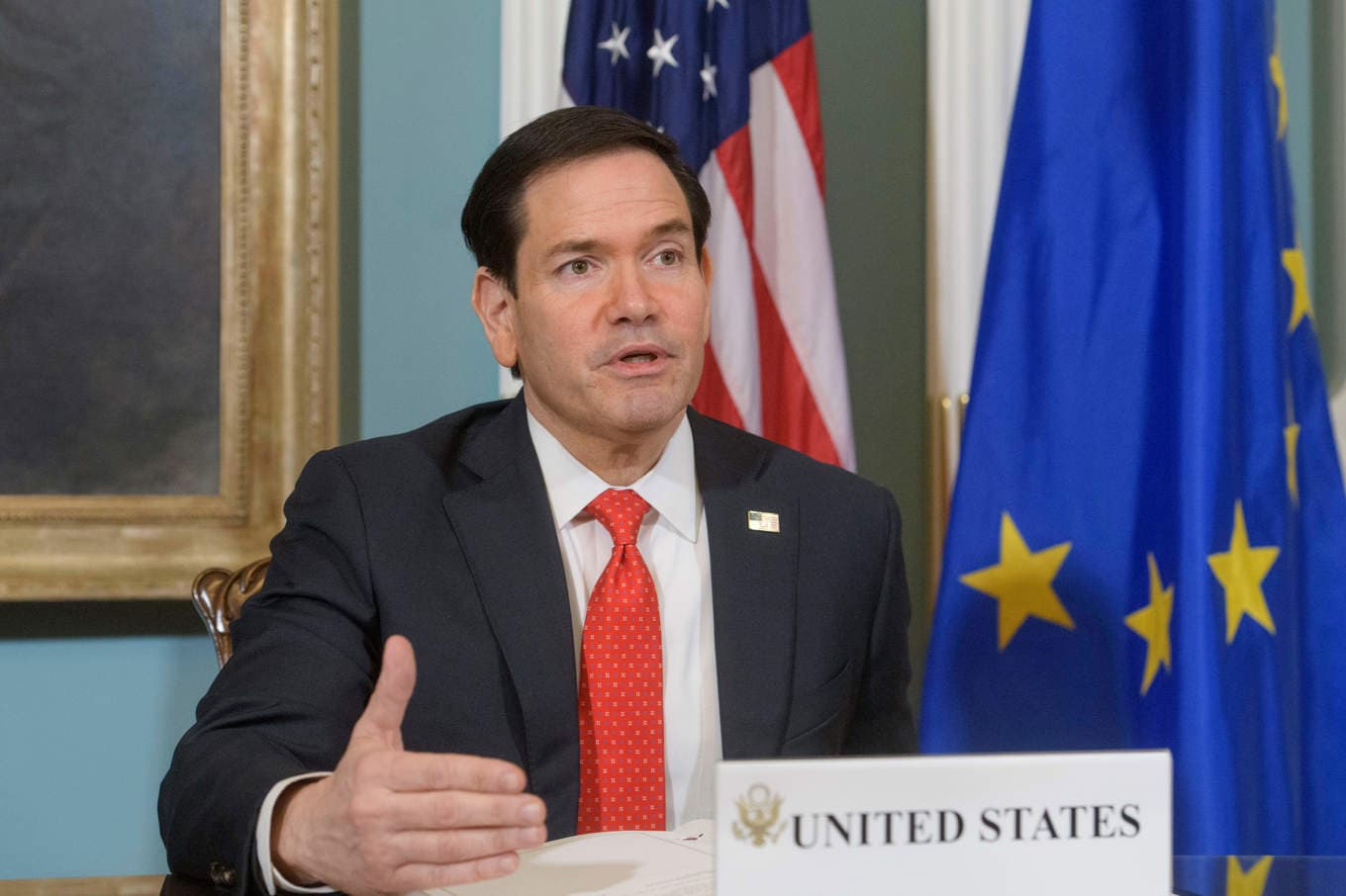 USA:s utrikesminister Marco Rubio. Bild från förra veckan. Foto: Rod Lamkey/AP/TT