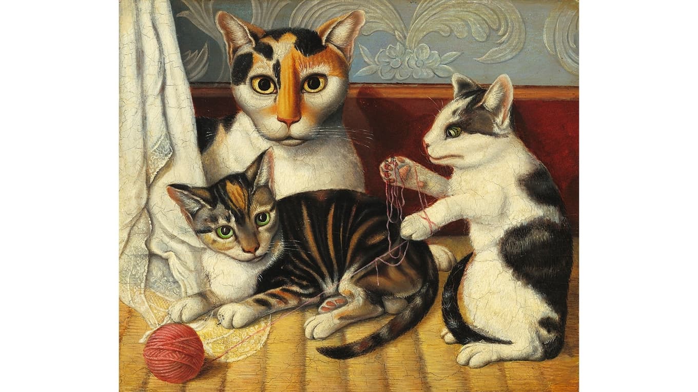 I Hemingways skenbart enkla novell blir en katt till något mer än en katt. Målning av okänd konstnär. Foto: Wikimedia Commons