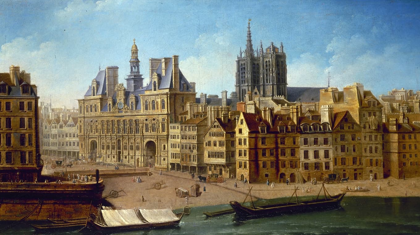 Städerna sjuder av liv och bär på hemlighetsfulla hot. Målning av Nicolas-Jean-Baptiste Raguenet (1715–1793). Foto: Wikimedia Commons