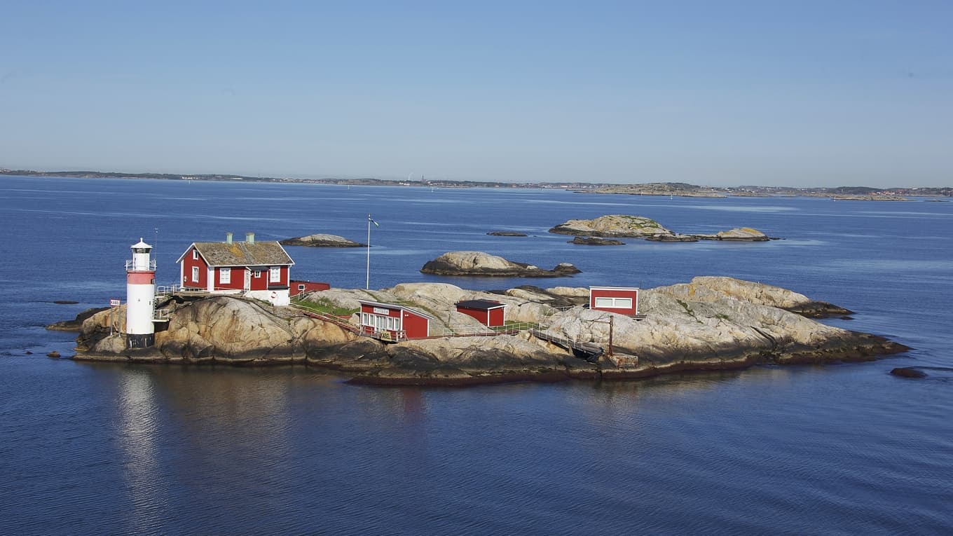 Gäveskär ligger som en liten oas i Göteborgs skärgård. Foto: Lars-Göran Itskowitz
