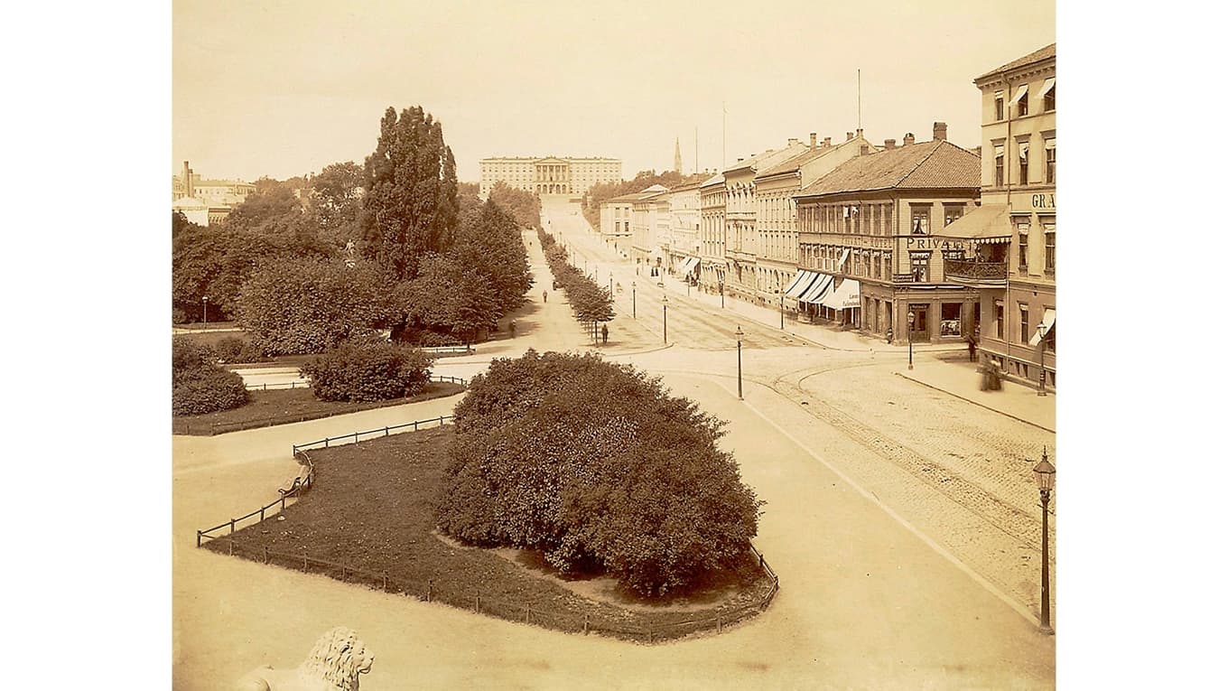 Kristiania, i dag Oslo, på 1890-talet. Denna stad är en huvudperson i ”Svält”.Foto: Wikipedia Commons
