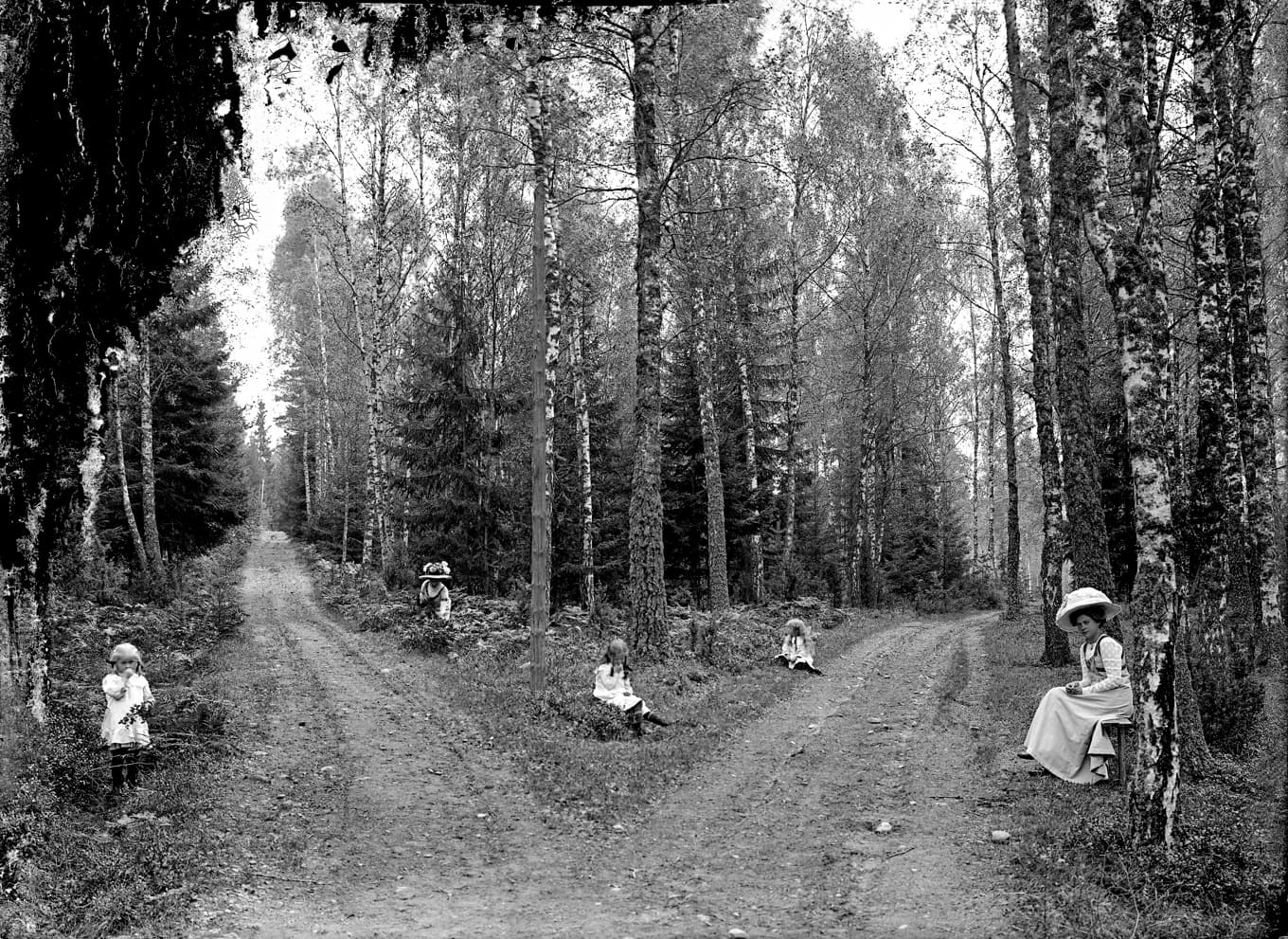 ”Fröken Andersson, pensionatet, Stora Björstorp, Undenäs”, 1910. Foto: Dagmar Eriksén/Västergötlands museum