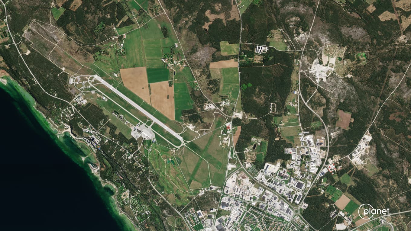 Satellitbild över Gotland. Pressbild. Foto: Planet Labs