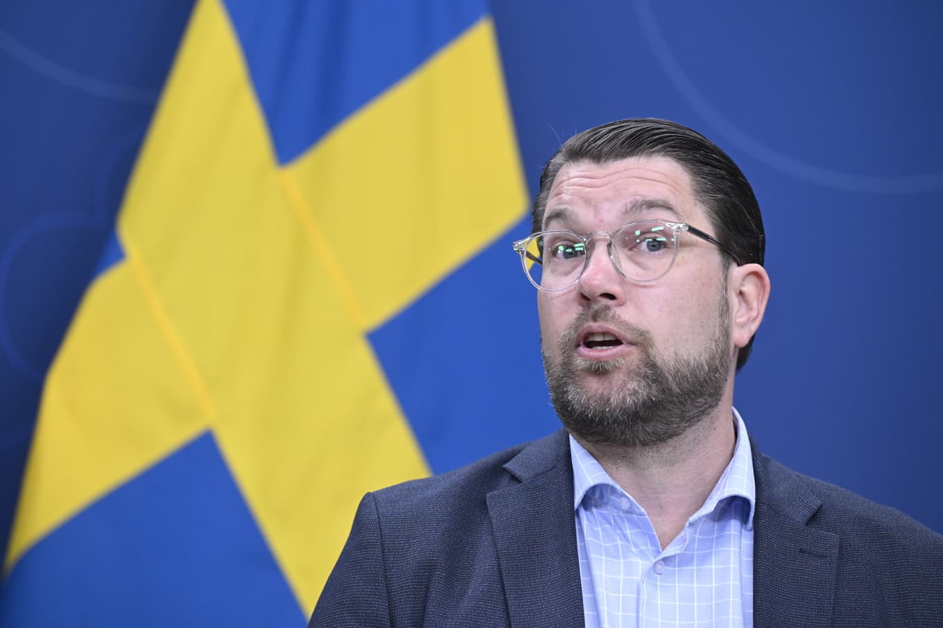 Sverigedemokraternas partiledare Jimmie Åkesson. Arkivbild. Foto: Jessica Gow/TT