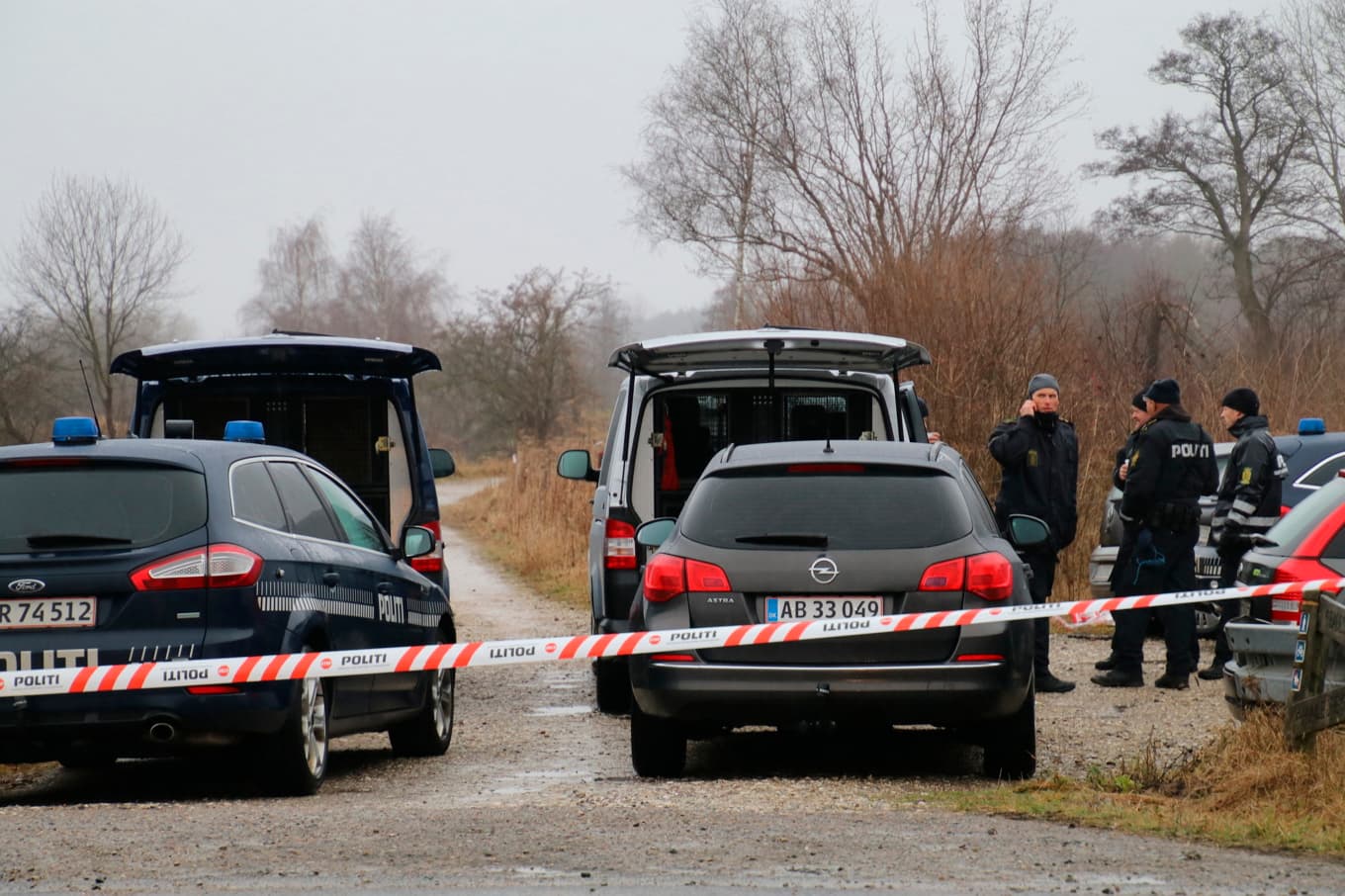 Dansk polis hittade Emilie Mengs kropp på julafton 2016. Arkivbild. Foto: Scanpix Danmark/TT