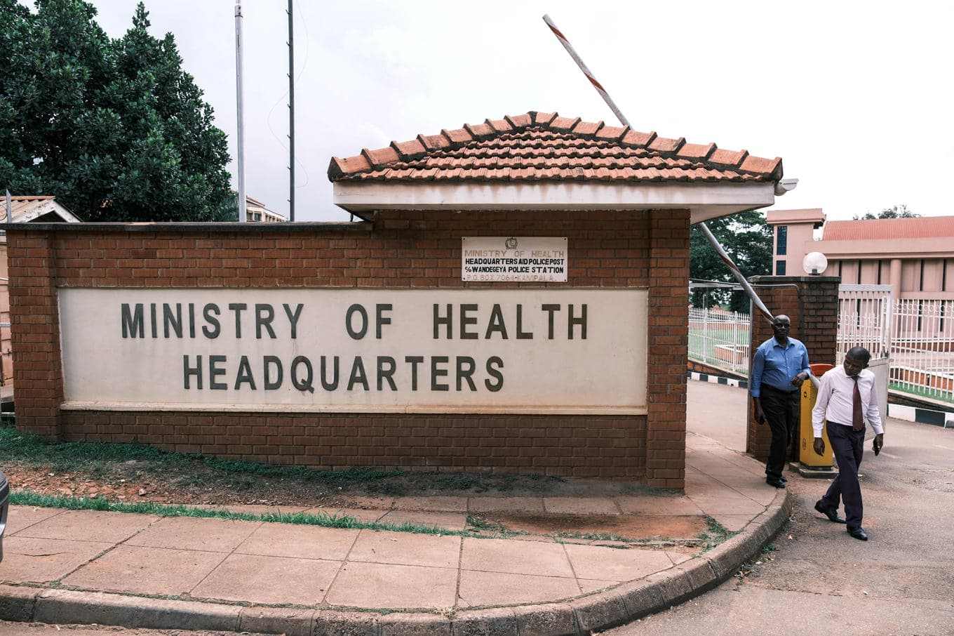 Det ugandiska hälsodepartementets högkvarter i Kampala. Bilden är tagen tidigare i maj. Foto: Hajarah Nalwadda/AP/TT