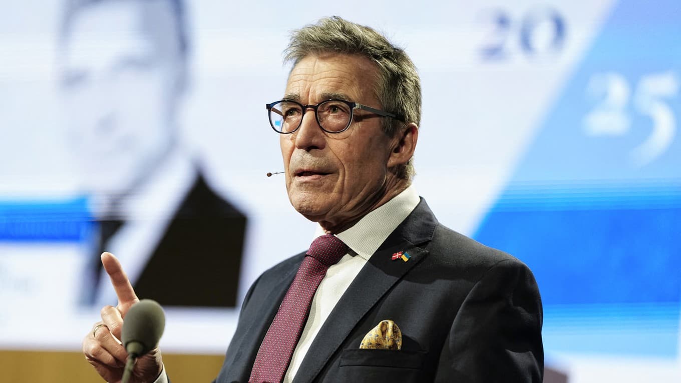 Den tidigare generalsekreteraren för Nato, Anders Fogh Rasmussen. Foto: Mads Claus Rasmussen/Ritzau Scanpix/AFP via Getty Images