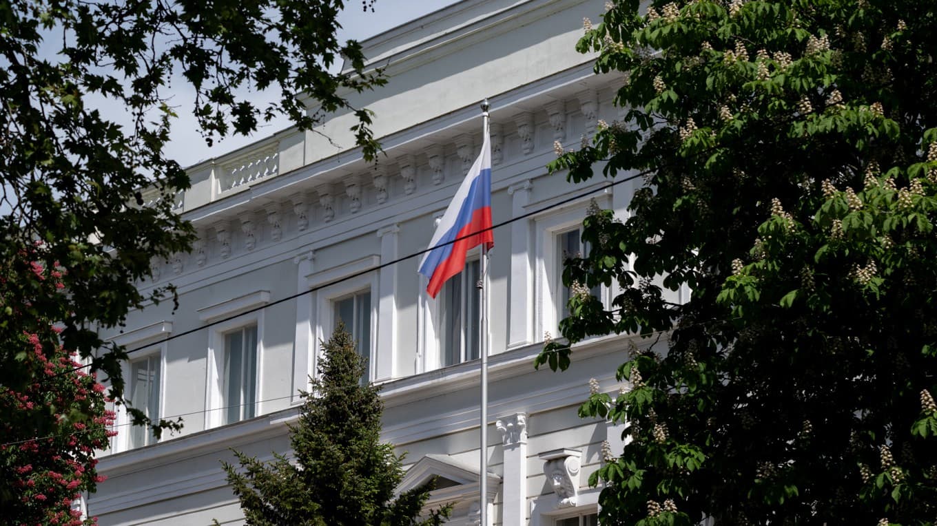Den ryska ambassaden i Wien. Foto: Joe Klamar/AFP via Getty Images