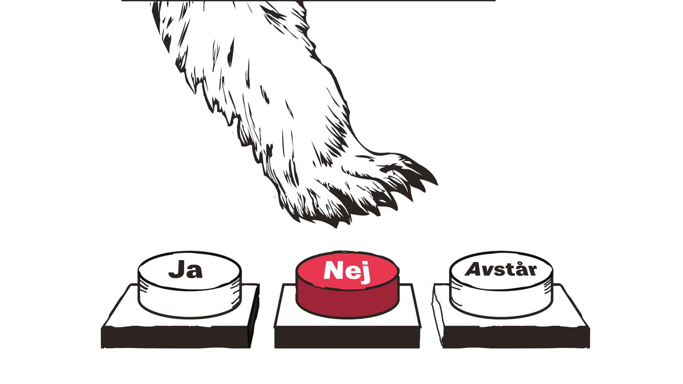 Vildar i omröstningen! Illustration: Jens Almroth