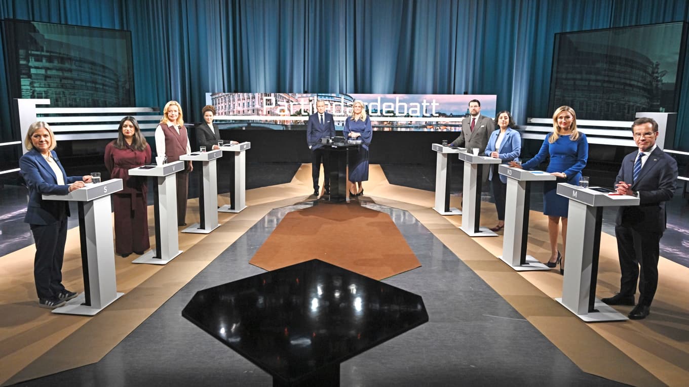 Denna gång var partiledardebatten mer nyanserad men det fanns fortfarande väldigt
mycket personangrepp och utfall från oppositionspartierna, och framför allt mindre betoning på särskilda förslag inom olika politikområden, skriver krönikören. Foto: Claudio Bresciani/TT