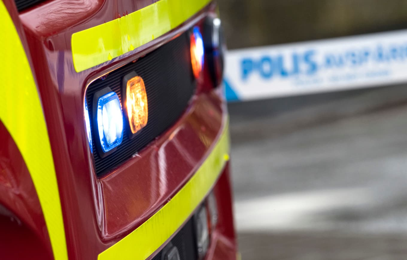 Polis och räddningstjänst ryckte ut på söndagsmorgonen. Arkivbild. Foto: Johan Nilsson/TT